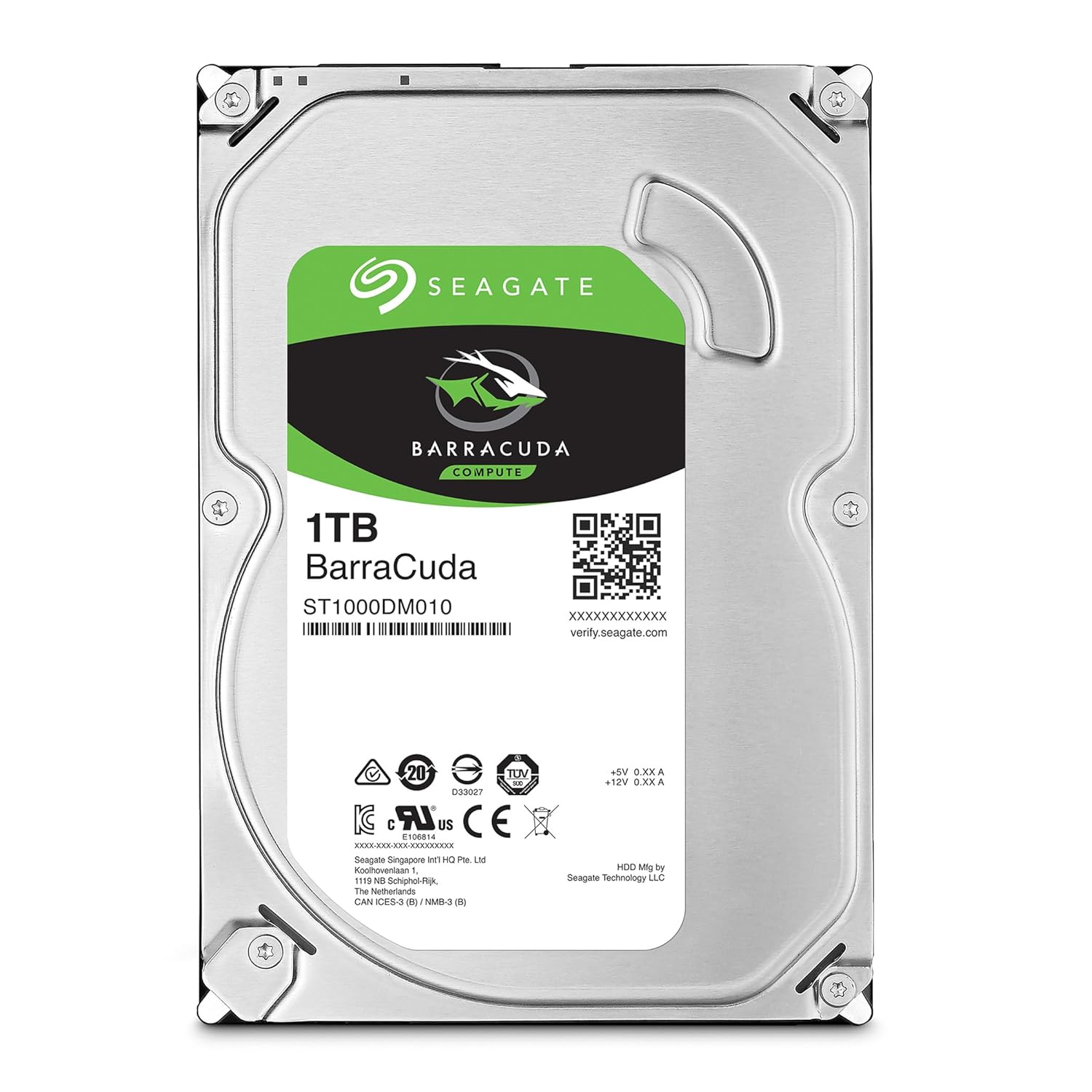 Seagate  1 TB  Hard Drive HDD, 3.5 Inches SATA 6 Gb/s 64 MB